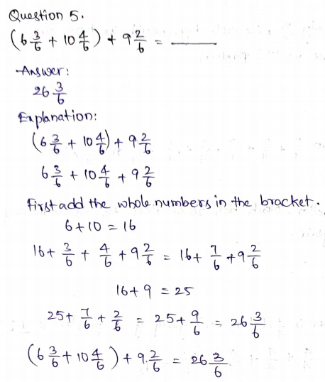 Go Math Grade 4 Answer Key Chapter 7 Add and Subtract Fractions Page 439 Q5