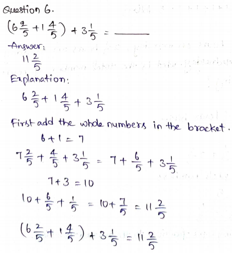 Go Math Grade 4 Answer Key Chapter 7 Add and Subtract Fractions Page 439 Q6
