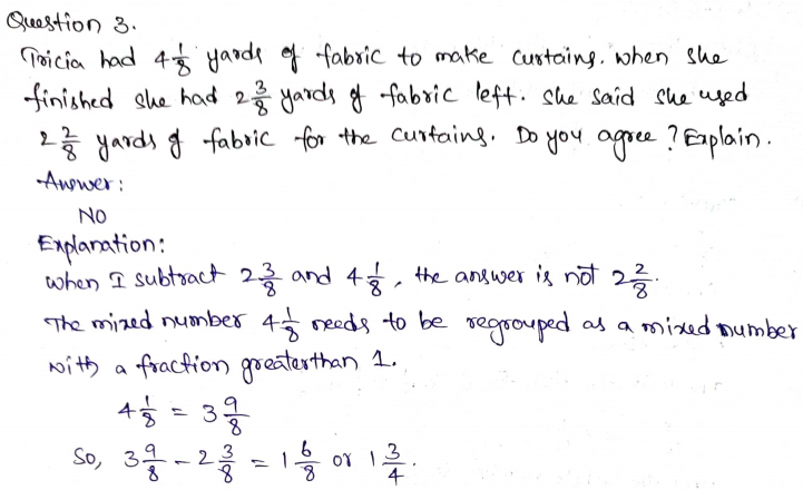 Go Math Grade 4 Answer Key Chapter 7 Add and Subtract Fractions Page 447 Q3