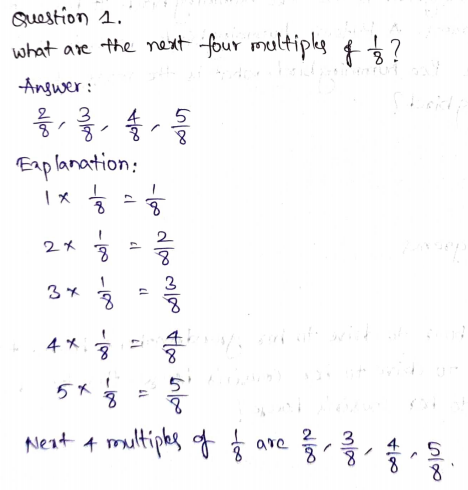 Go Math Grade 4 Answer Key Chapter 8 Multiply Fractions by Whole Numbers Page 487 Q1