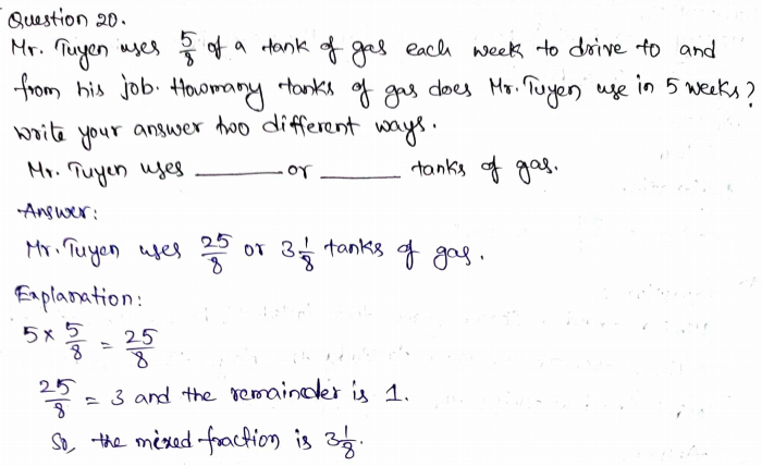 Go Math Grade 4 Answer Key Chapter 8 Multiply Fractions by Whole Numbers Page 492 Q20