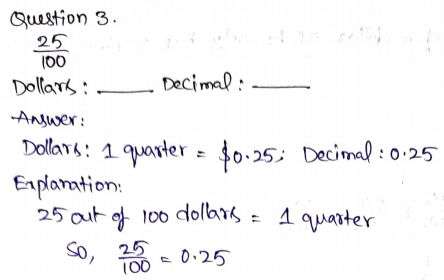 Go Math Grade 4 Answer Key Chapter 9 Relate Fractions and Decimals Page 517 Q3