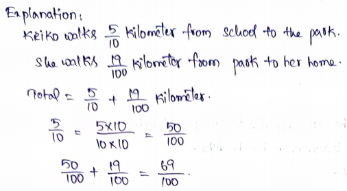 Go Math Grade 4 Answer Key Chapter 9 Relate Fractions and Decimals Page 531 Q9.1