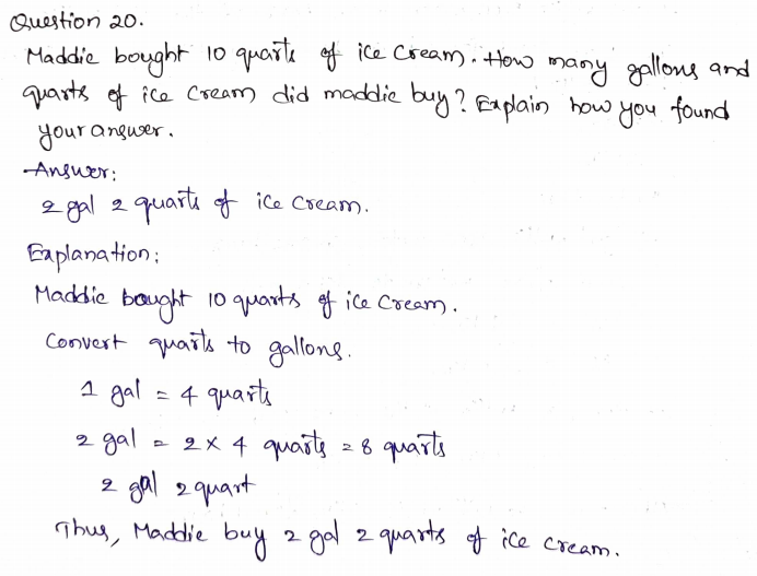 Go Math Grade 5 Answer Key Chapter 10 Convert Units of Measure Page 4380 Q20