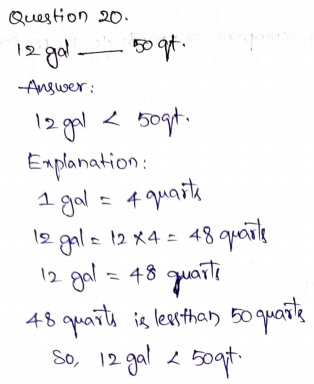 Go Math Grade 5 Answer Key Chapter 10 Convert Units of Measure Page 594 Q20