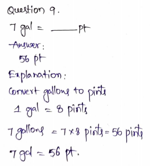 Go Math Grade 5 Answer Key Chapter 10 Convert Units of Measure Page 594 Q9