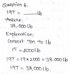 Go Math Grade 5 Answer Key Chapter 10 Convert Units of Measure Page 600 Q6