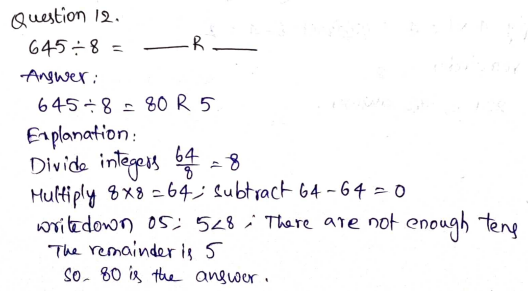 Go Math Grade 5 Answer Key Chapter 2 Divide Whole Numbers Page 63 Q12