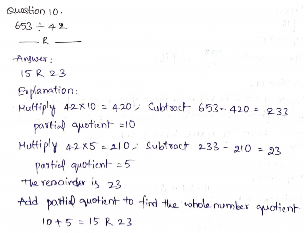 Go Math Grade 5 Answer Key Chapter 2 Divide Whole Numbers Page 75 Q10