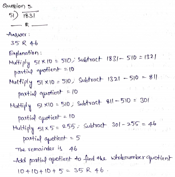 Go Math Grade 5 Answer Key Chapter 2 Divide Whole Numbers Page 75 Q5