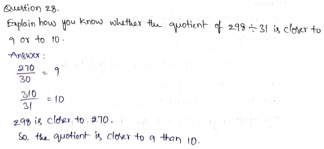 Go Math Grade 5 Answer Key Chapter 2 Divide Whole Numbers Page 82 Q28