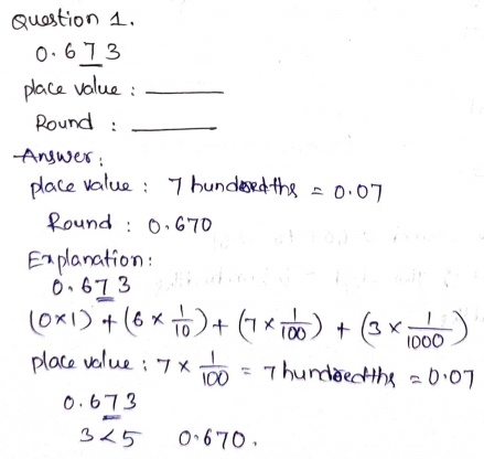 Go Math Grade 5 Answer Key Chapter 3 Add and Subtract Decimals Page 123 Q1