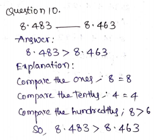 Go Math Grade 5 Answer Key Chapter 3 Add and Subtract Decimals Page 133 Q10