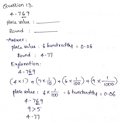 Go Math Grade 5 Answer Key Chapter 3 Add and Subtract Decimals Page 133 Q13