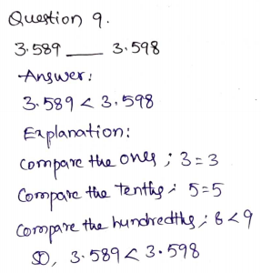 Go Math Grade 5 Answer Key Chapter 3 Add and Subtract Decimals Page 133 Q9