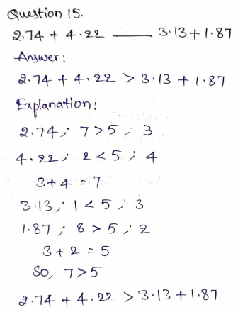 Go Math Grade 5 Answer Key Chapter 3 Add and Subtract Decimals Page 137 Q15