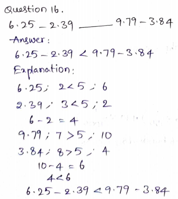 Go Math Grade 5 Answer Key Chapter 3 Add and Subtract Decimals Page 137 Q16