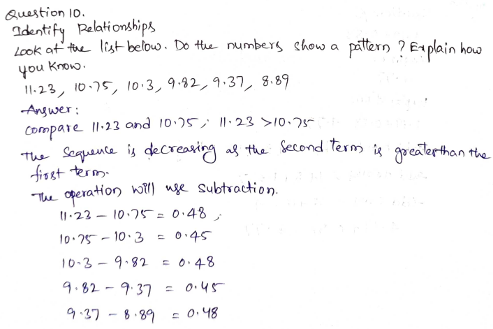 Go Math Grade 5 Answer Key Chapter 3 Add and Subtract Decimals Page 149 Q10