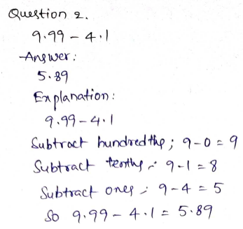 Go Math Grade 5 Answer Key Chapter 3 Add and Subtract Decimals Page 156 Q2