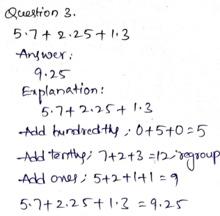 Go Math Grade 5 Answer Key Chapter 3 Add and Subtract Decimals Page 156 Q3