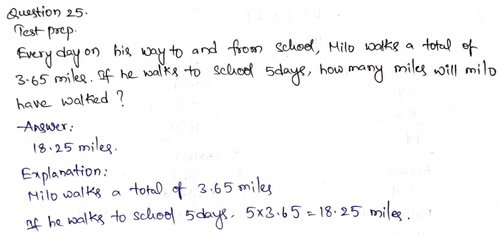 Go Math Grade 5 Answer Key Chapter 4 Multiply Decimals Page 172 Q25
