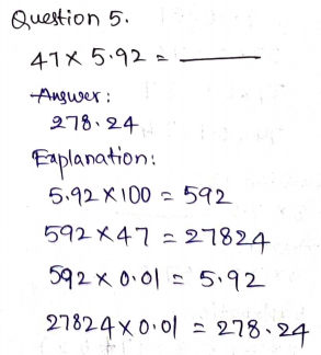 Go Math Grade 5 Answer Key Chapter 4 Multiply Decimals Page 175 Q5