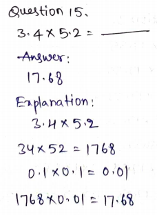 Go Math Grade 5 Answer Key Chapter 4 Multiply Decimals Page 189 Q15