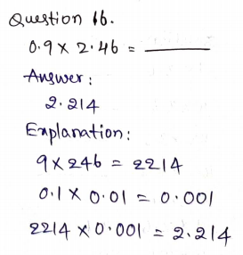 Go Math Grade 5 Answer Key Chapter 4 Multiply Decimals Page 189 Q16