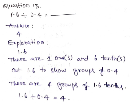Go Math Grade 5 Answer Key Chapter 5 Divide Decimals Page 221 Q13