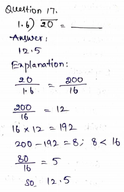 Go Math Grade 5 Answer Key Chapter 5 Divide Decimals Page 229 Q17