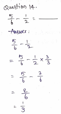 Go Math Grade 5 Answer Key Chapter 6 Add and Subtract Fractions with Unlike Denominators Page 249 Q14