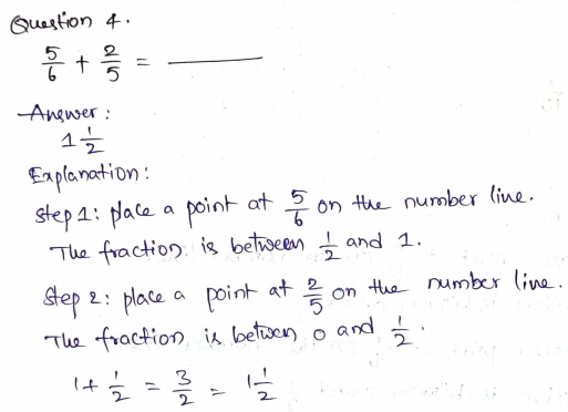 Go Math Grade 5 Answer Key Chapter 6 Add and Subtract Fractions with Unlike Denominators Page 253 Q4