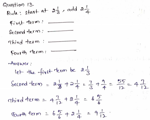 Go Math Grade 5 Answer Key Chapter 6 Add and Subtract Fractions with Unlike Denominators Page 275 Q13
