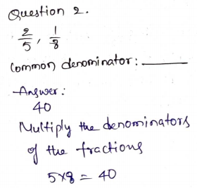 Go Math Grade 5 Answer Key Chapter 6 Add and Subtract Fractions with Unlike Denominators Page 285 Q2