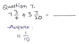 Go Math Grade 5 Answer Key Chapter 6 Add and Subtract Fractions with Unlike Denominators Page 285 Q7