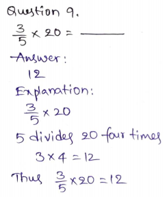 Go Math Grade 5 Answer Key Chapter 7 Multiply Fractions Page 293 Q9