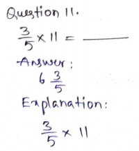 Go Math Grade 5 Answer Key Chapter 7 Multiply Fractions Page 301 Q11