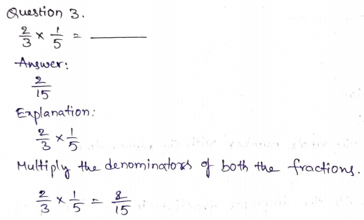 Go Math Grade 5 Answer Key Chapter 7 Multiply Fractions Page 305 Q3