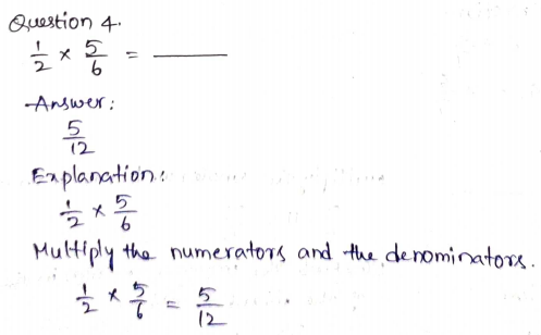 Go Math Grade 5 Answer Key Chapter 7 Multiply Fractions Page 305 Q4