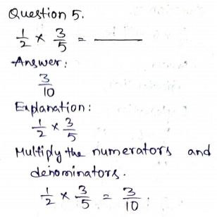 Go Math Grade 5 Answer Key Chapter 7 Multiply Fractions Page 313 Q5