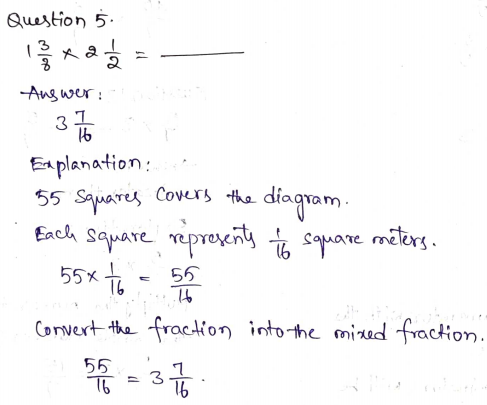 Go Math Grade 5 Answer Key Chapter 7 Multiply Fractions Page 319 Q5