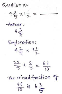 Go Math Grade 5 Answer Key Chapter 7 Multiply Fractions Page 327 Q10