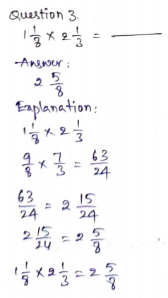 Go Math Grade 5 Answer Key Chapter 7 Multiply Fractions Page 327 Q3