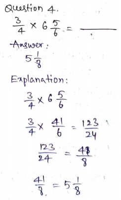 Go Math Grade 5 Answer Key Chapter 7 Multiply Fractions Page 327 Q4