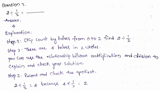 Go Math Grade 5 Answer Key Chapter 8 Divide Fractions Page 341 Q7