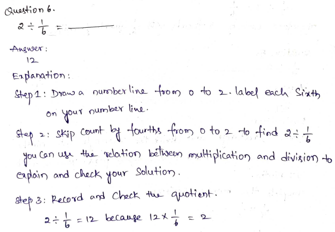 Go Math Grade 5 Answer Key Chapter 8 Divide Fractions Page 351 Q6