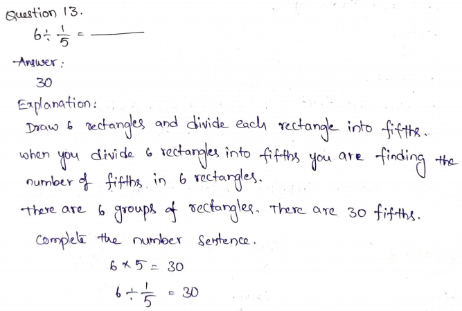 Go Math Grade 5 Answer Key Chapter 8 Divide Fractions Page 355 Q13