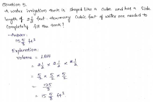 Go Math Grade 6 Answer Key Chapter 11 Surface Area and Volume Page 639 Q5