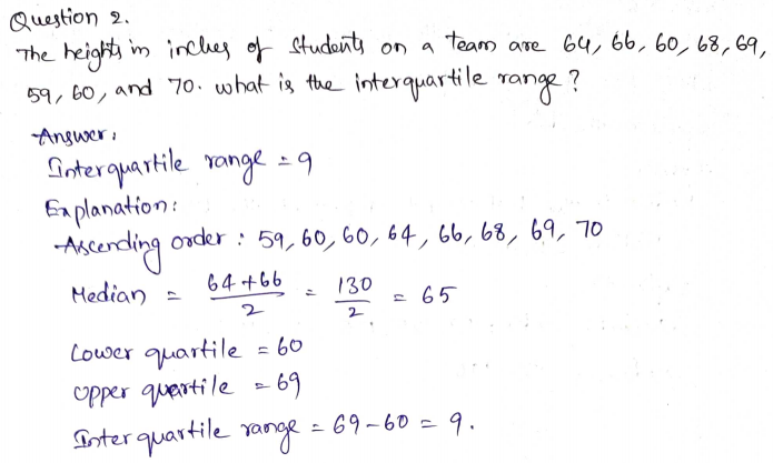 Go Math Grade 6 Answer Key Chapter 13 Variability and Data Distributions Page 756 Q2