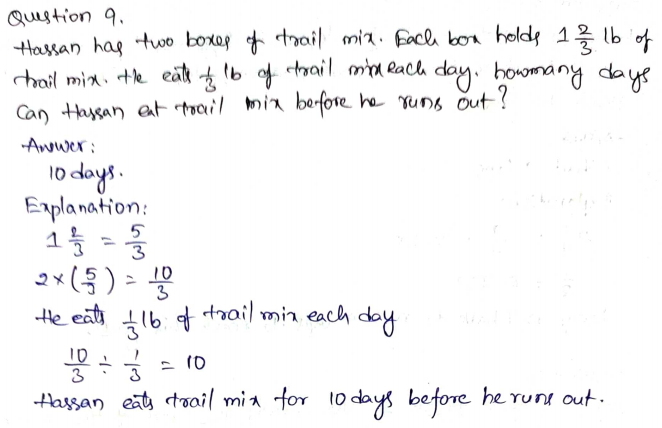 Go Math Grade 6 Answer Key Chapter 2 Fractions and Decimals Page 116 Q9